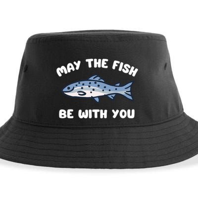 MAY THE FISH BE WITH YOU FUNNY MAY THE FISH BE WITH YOU Sustainable Bucket Hat