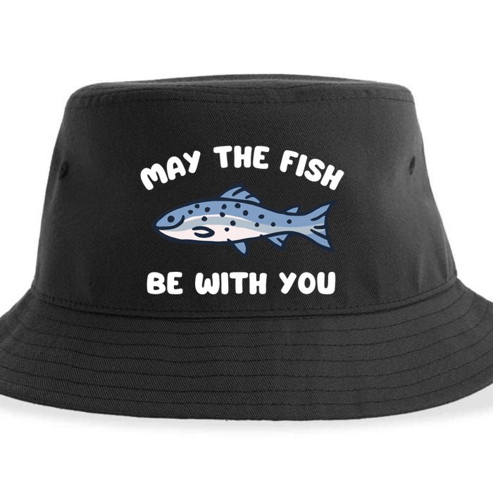 MAY THE FISH BE WITH YOU FUNNY MAY THE FISH BE WITH YOU Sustainable Bucket Hat