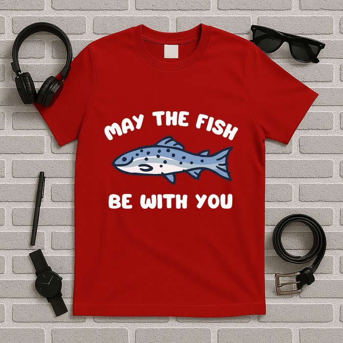 MAY THE FISH BE WITH YOU FUNNY MAY THE FISH BE WITH YOU T-Shirt