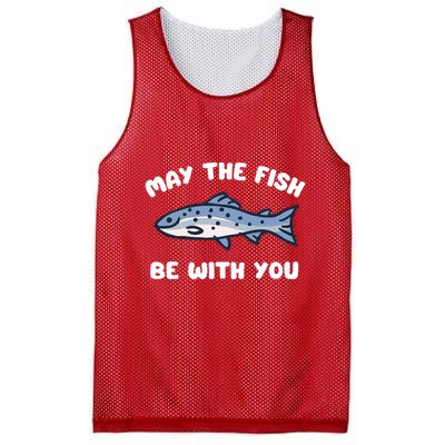 MAY THE FISH BE WITH YOU FUNNY MAY THE FISH BE WITH YOU Mesh Reversible Basketball Jersey Tank