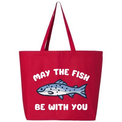 MAY THE FISH BE WITH YOU FUNNY MAY THE FISH BE WITH YOU 25L Jumbo Tote