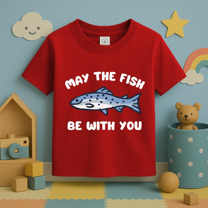 MAY THE FISH BE WITH YOU FUNNY MAY THE FISH BE WITH YOU Toddler T-Shirt