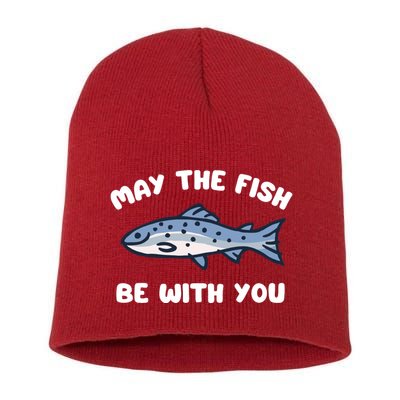 MAY THE FISH BE WITH YOU FUNNY MAY THE FISH BE WITH YOU Short Acrylic Beanie