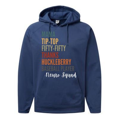 Mama Tiptop Fiftyfifty Thanks Huckleberry Baseball Player Neuro Squad Performance Fleece Hoodie