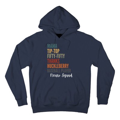 Mama Tiptop Fiftyfifty Thanks Huckleberry Baseball Player Neuro Squad Hoodie