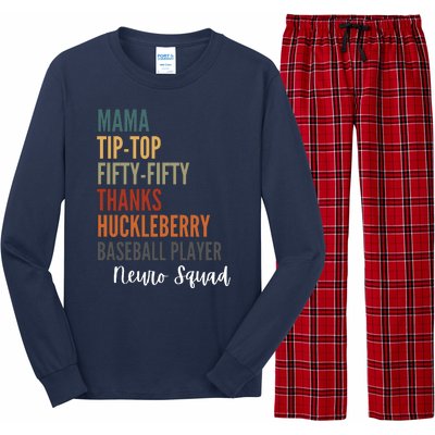 Mama Tiptop Fiftyfifty Thanks Huckleberry Baseball Player Neuro Squad Long Sleeve Pajama Set