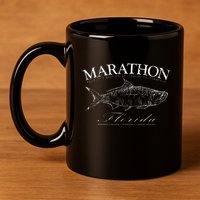 Marathon Tarpon Fishing In Monroe County Florida Keys 11oz C Handle Ceramic Mug