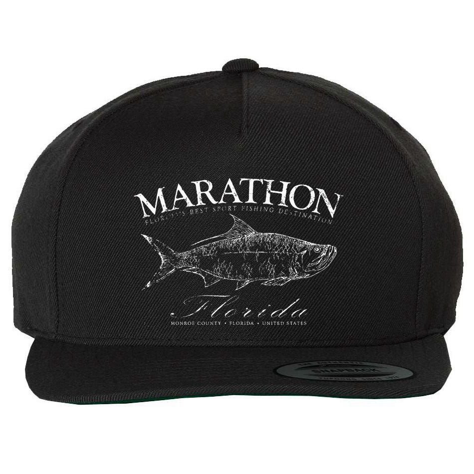 Marathon Tarpon Fishing In Monroe County Florida Keys Wool Snapback Cap