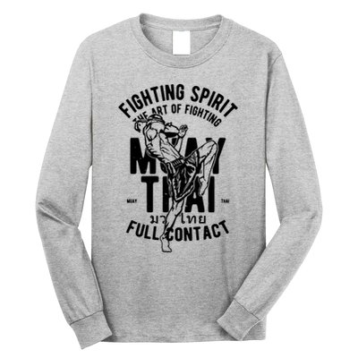Muay Thai Full Contact Martial Arts Mma Long Sleeve Shirt