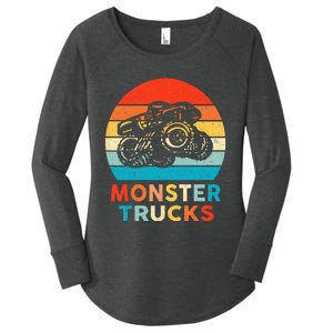 Monster Truck For & Adults Women's Perfect Tri Tunic Long Sleeve Shirt