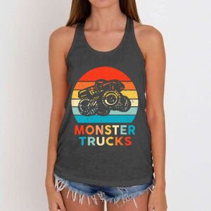 Monster Truck For & Adults Women's Knotted Racerback Tank