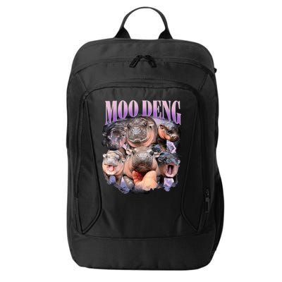 Moodeng The Famous Baby Pigmy Hippo Moodeng Funny Crew City Backpack
