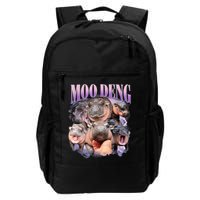 Moodeng The Famous Baby Pigmy Hippo Moodeng Funny Crew Backpack