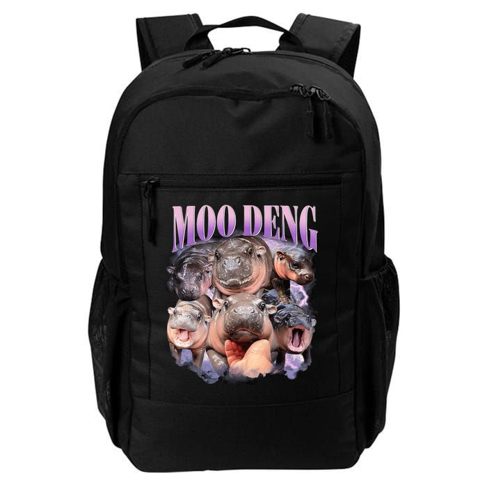 Moodeng The Famous Baby Pigmy Hippo Moodeng Funny Crew Backpack