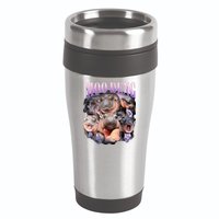 Moodeng The Famous Baby Pigmy Hippo Moodeng Funny Crew 16oz Travel Tumbler
