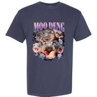 Moodeng The Famous Baby Pigmy Hippo Moodeng Funny Crew Garment-Dyed Heavyweight T-Shirt