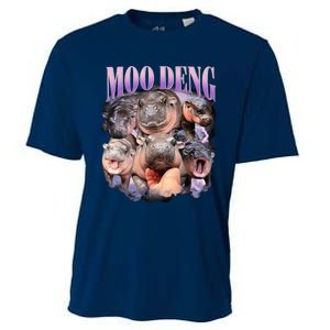 Moodeng The Famous Baby Pigmy Hippo Moodeng Funny Crew Cooling Performance Crew T-Shirt