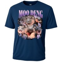 Moodeng The Famous Baby Pigmy Hippo Moodeng Funny Crew Performance Shirt