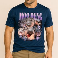 Moodeng The Famous Baby Pigmy Hippo Moodeng Funny Crew Performance Shirt