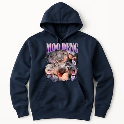 Moodeng The Famous Baby Pigmy Hippo Moodeng Funny Crew Hoodie