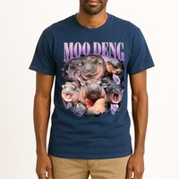 Moodeng The Famous Baby Pigmy Hippo Moodeng Funny Crew Tall T-Shirt