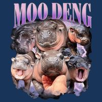 Moodeng The Famous Baby Pigmy Hippo Moodeng Funny Crew Sustainable Bucket Hat