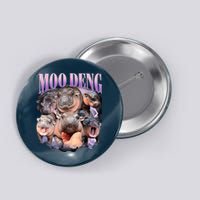 Moodeng The Famous Baby Pigmy Hippo Moodeng Funny Crew Button