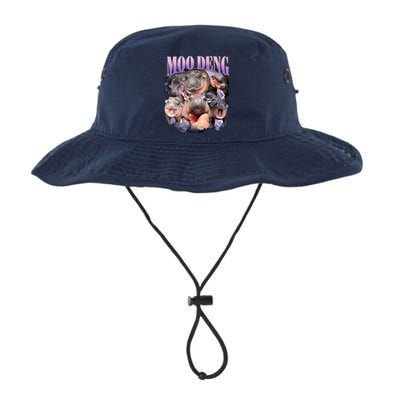 Moodeng The Famous Baby Pigmy Hippo Moodeng Funny Crew Bucket Hat