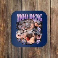 Moodeng The Famous Baby Pigmy Hippo Moodeng Funny Crew Coaster