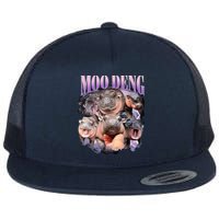 Moodeng The Famous Baby Pigmy Hippo Moodeng Funny Crew Flatbill Hat