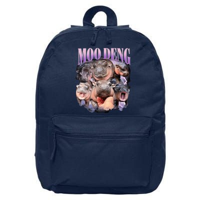 Moodeng The Famous Baby Pigmy Hippo Moodeng Funny Crew 16 in Basic Backpack