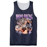 Moodeng The Famous Baby Pigmy Hippo Moodeng Funny Crew Mesh Reversible Basketball Jersey Tank