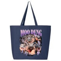 Moodeng The Famous Baby Pigmy Hippo Moodeng Funny Crew 25L Jumbo Tote
