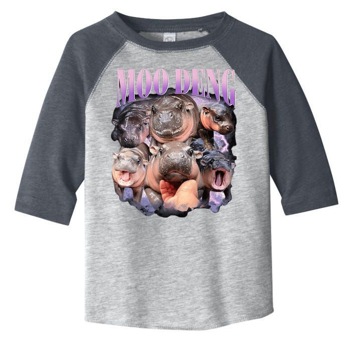 Moodeng The Famous Baby Pigmy Hippo Moodeng Funny Crew Toddler Fine Jersey T-Shirt