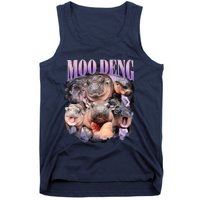 Moodeng The Famous Baby Pigmy Hippo Moodeng Funny Crew Tank Top