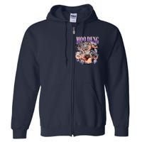 Moodeng The Famous Baby Pigmy Hippo Moodeng Funny Crew Full Zip Hoodie