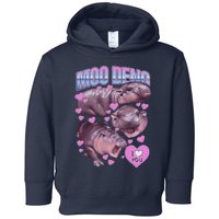 Moodeng The Famous Baby Pigmy Hippo Moodeng Meme Emotional Face Toddler Hoodie