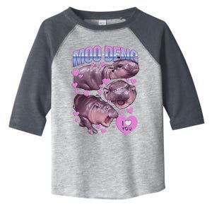 Moodeng The Famous Baby Pigmy Hippo Moodeng Meme Emotional Face Toddler Fine Jersey T-Shirt