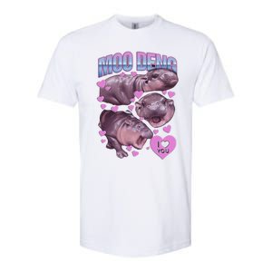 Moodeng The Famous Baby Pigmy Hippo Moodeng Meme Emotional Face Softstyle CVC T-Shirt