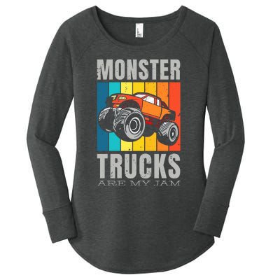 Monster Truck Fan Women's Perfect Tri Tunic Long Sleeve Shirt