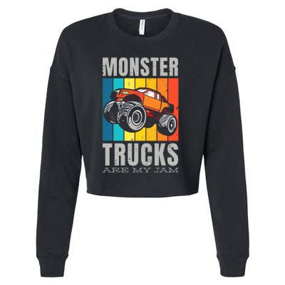 Monster Truck Fan Cropped Pullover Crew