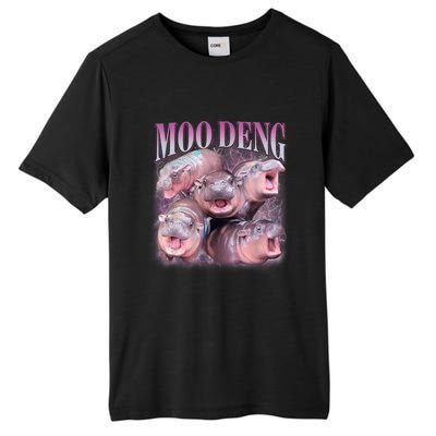 Moodeng The Famous Baby Pigmy Hippo Moodeng 5 Faces Emotional Meme Tall Fusion ChromaSoft Performance T-Shirt