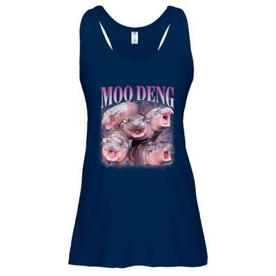 Moodeng The Famous Baby Pigmy Hippo Moodeng 5 Faces Emotional Meme Ladies Essential Flowy Tank