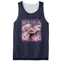 Moodeng The Famous Baby Pigmy Hippo Moodeng 5 Faces Emotional Meme Mesh Reversible Basketball Jersey Tank