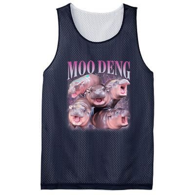 Moodeng The Famous Baby Pigmy Hippo Moodeng 5 Faces Emotional Meme Mesh Reversible Basketball Jersey Tank