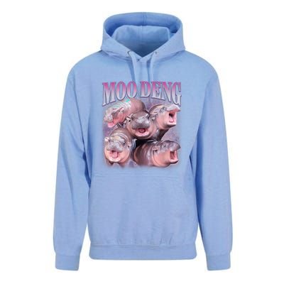 Moodeng The Famous Baby Pigmy Hippo Moodeng 5 Faces Emotional Meme Unisex Surf Hoodie