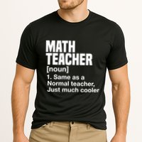 Math Teacher Funny Definition First Day Of School Teachers Meaningful Gift Cooling Performance Crew T-Shirt