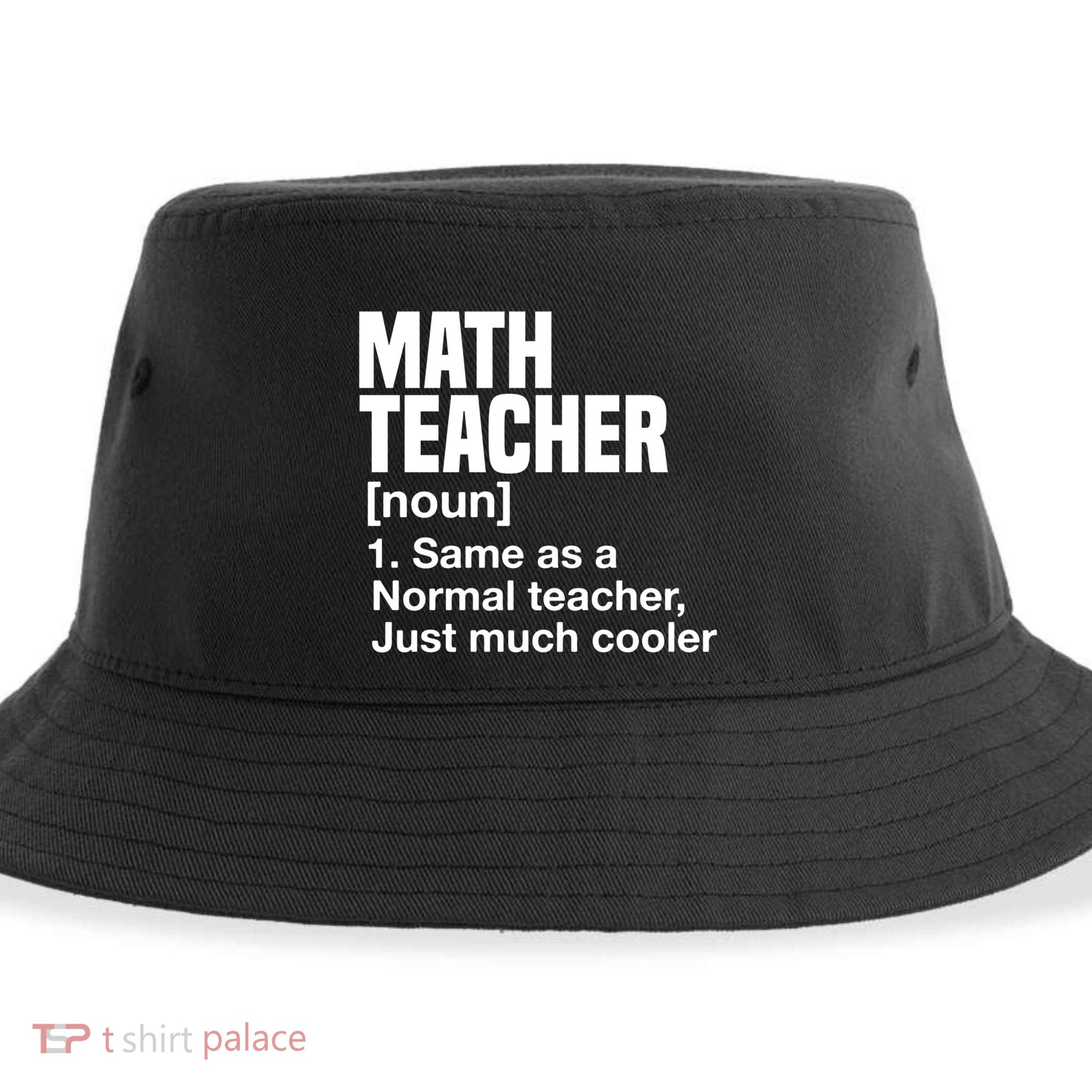 Math Teacher Funny Definition First Day Of School Teachers Meaningful Gift Sustainable Bucket Hat