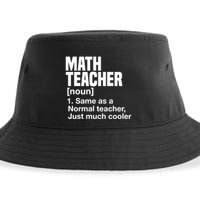 Math Teacher Funny Definition First Day Of School Teachers Meaningful Gift Sustainable Bucket Hat