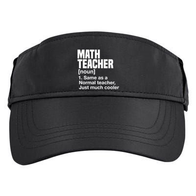 Math Teacher Funny Definition First Day Of School Teachers Meaningful Gift Adult Drive Performance Visor